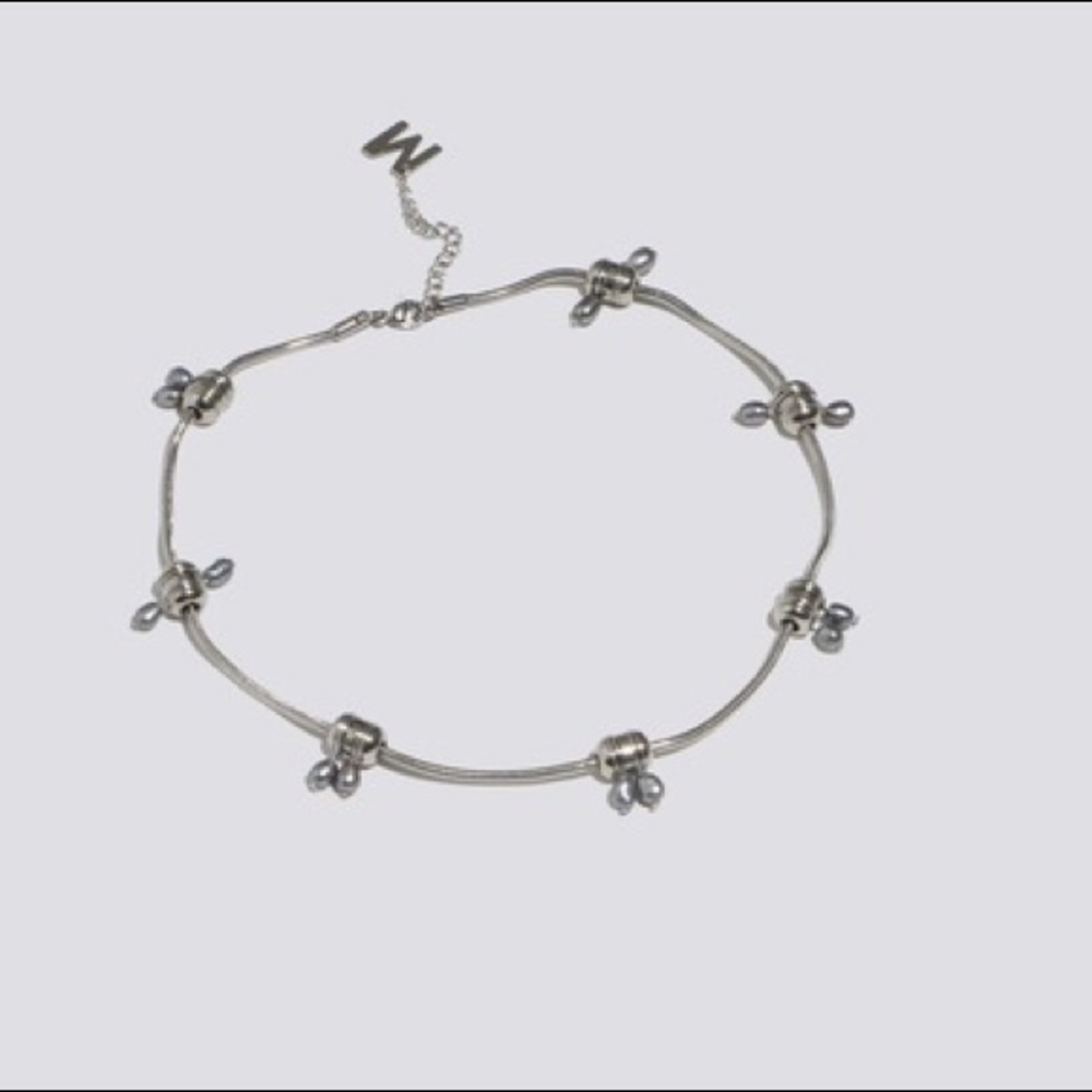 Maryland backus double pearl choker necklace